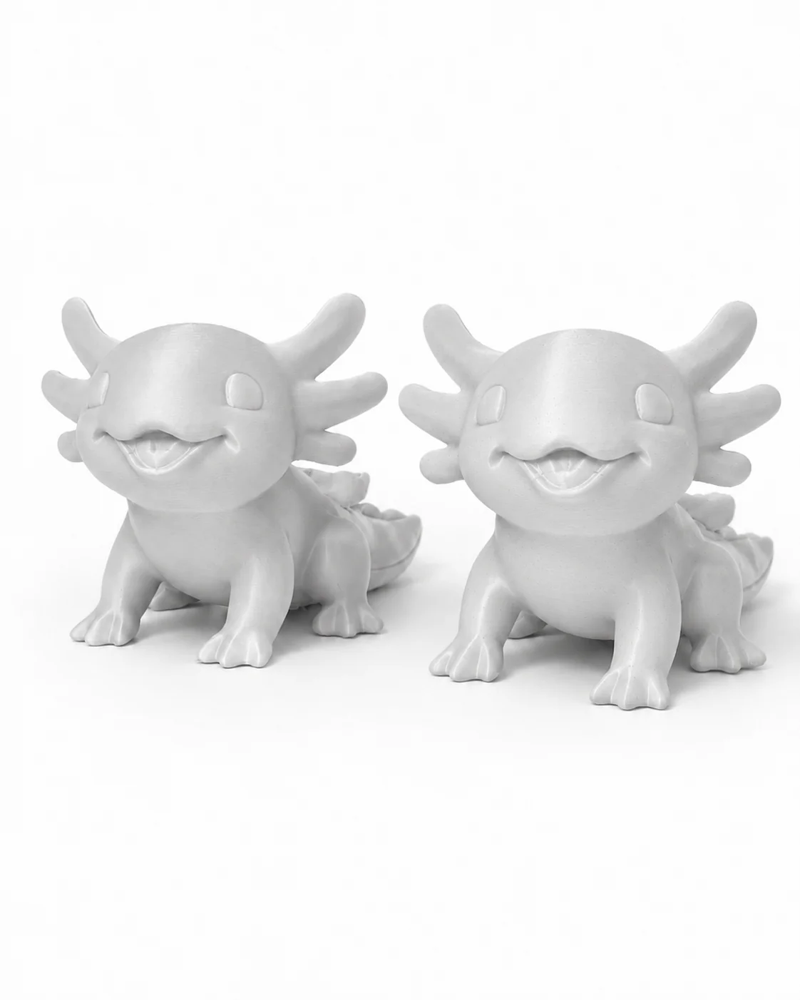 Figuras axolotl impresas en 3D — regalos corporativos KLP Printed